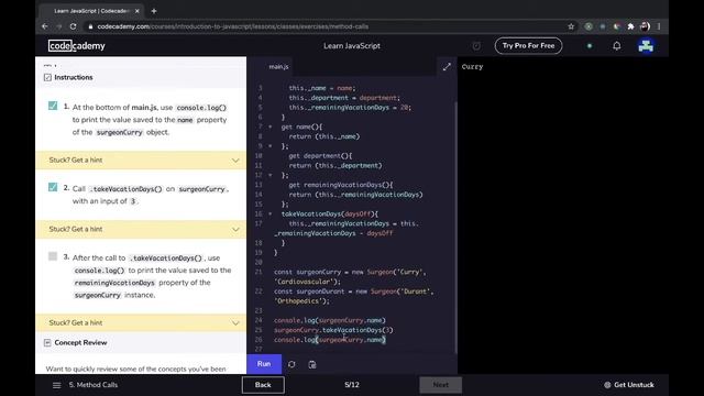Codecademy Learn Javascript Full Walkthrough