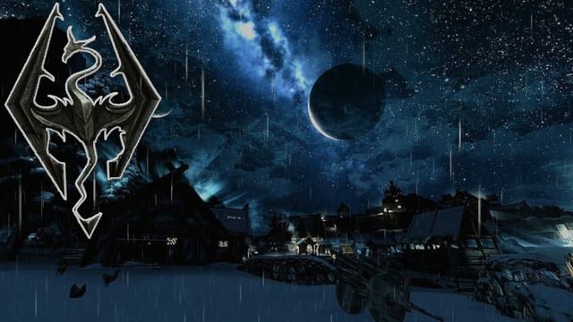 Skyrim Secunda Night Rain and Fire Ambience for sleep,chill,study смотреть онлайн