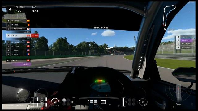 GT7 - World Circuits - Custom Race - Monza - Nissan Silvia spec-R Aero (S15) TC engine swapped смотреть онлайн