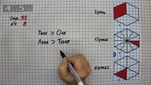 Страница 93 Задание 8 – Математика 3 класс Моро – Учебник Часть 1