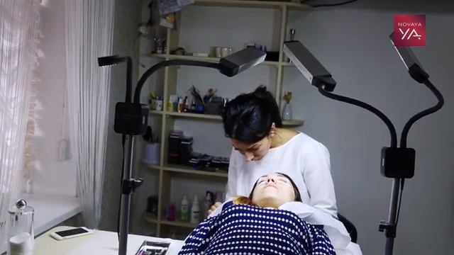 Процедура наращивания ресниц | Как правильно нарастить ресницы | Поединичное и пучковое наращивание смотреть онлайн