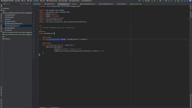 Dagger 2 Android Tutorial 4 - Gson and Retrofit injection смотреть онлайн