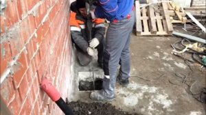 Монтажа стержней заземления вибромолотом