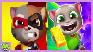 Talking Tom Hero Dash vs Talking Tom Gold Run 2.Финальные Схватки с Боссами на Весь Экран.Кто Круче