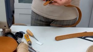 Изготовление сумки из джута.