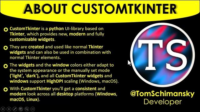 Build Modern GUI Using CustomTkinter GUI Framework in Python - Introduction - E1 -Hindi- Harsh Naga