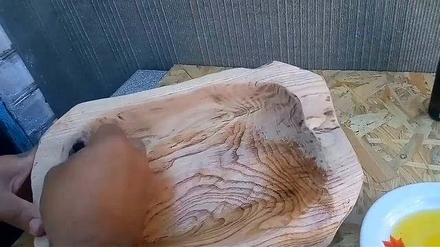 Шикарная тарелка для фруктов из дерева своими руками.