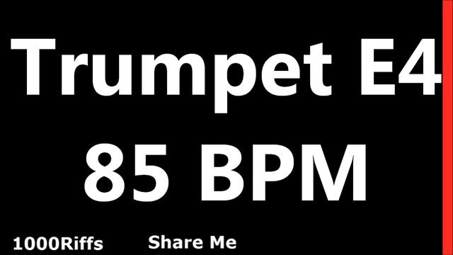Trumpet Metronome E4 : 85 BPM : Beats Per Minute смотреть онлайн