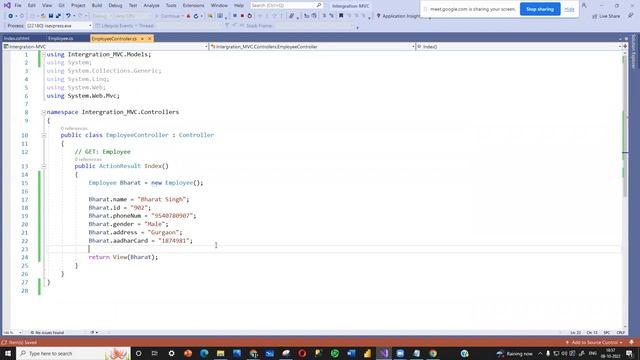 2. MVC   Integrating Model view controller