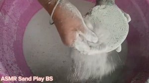 ASMR Dusty White Cement Crumbling in Water/ Oddly Satisfying Video #asmr #satisfying