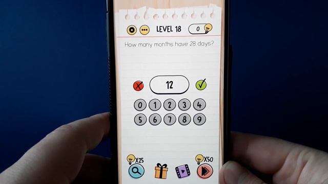 Brain Test How many months have 28 days смотреть онлайн