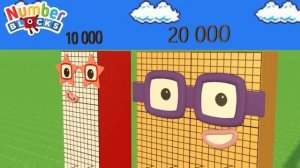 Looking for Stepsquad Numberblock 10 to 100 million ? Cube inside Colourful Puzzle Tetris Cube Club