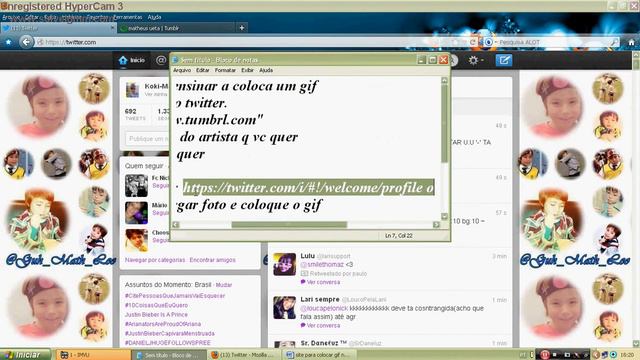 Como colar um gif animado na foto do twitter смотреть онлайн