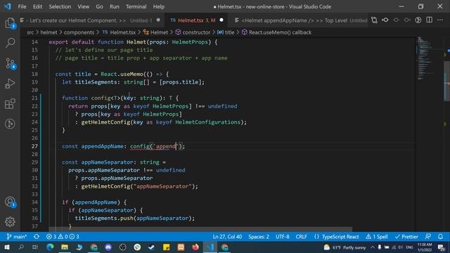 12- Create Helmet Package Part Three Merging Configurations | React Js Course 2022 | Arabic смотреть онлайн
