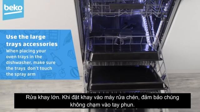 Sắp xếp chén bát, ly cốc và đồ dùng nhà bếp vào máy rửa chén đúng cách смотреть онлайн