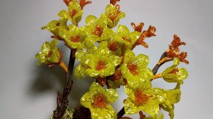 Бисероплетение.   Цветы из бисера.1 часть. Канна Луи Коттон. Canna Louis Cottin. Мастер класс.