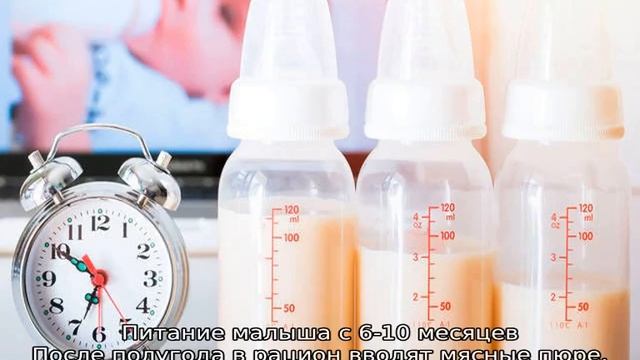 Кормление ребенка от 0 до 1 года по месяцам