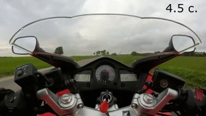 VFR 800 2005 задушенный разгон 0-100