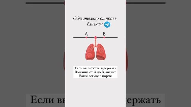 Если Вы можете задержать Дыхание от А до В, значит Ваши лёгкие в Норме ???❤️ Проверьте Здоровье