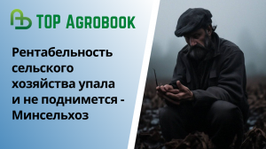 Рентабельность сельского хозяйства упала и не поднимется - Минсельхоз | TOP Agrobook: агроновости