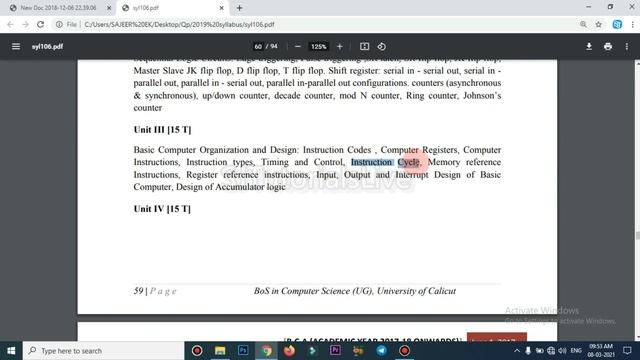 Computer Organization and Architecture | BCA BSc Computer Science Calicut University Questions