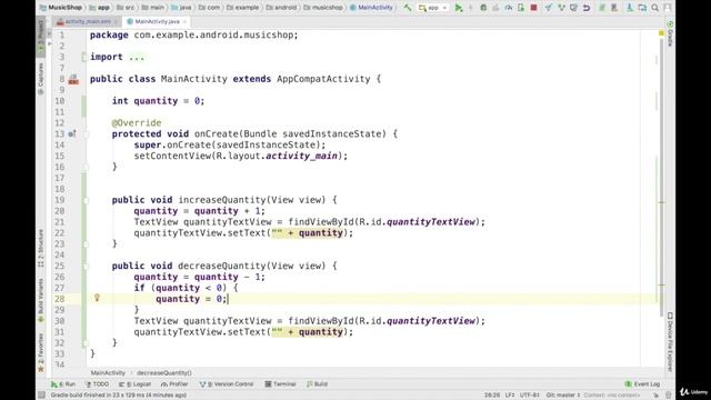 4.4. Изучаем Java. Используем оператор if в приложении смотреть онлайн
