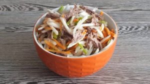 Мясной салат с дайконом