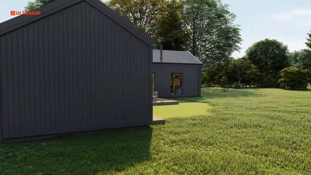 Барнхаус Г-образной формы на УШП. смотреть онлайн