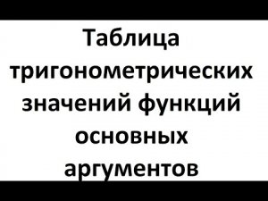 6. Как учить таблицу тригонометрических значений функций основных аргументов.mp4