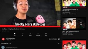 I react to spooky scary skeleton videos