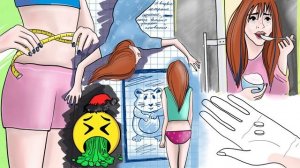 Анорексия из-за школы - психушка вместо экзаменов (2/3) (история Оли, анимация)