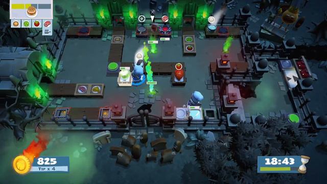 Overcooked! 2 Level 6-6!  4 STARS