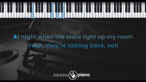 Talking To The Moon - Bruno Mars (KARAOKE PIANO - ORIGINAL KEY)
