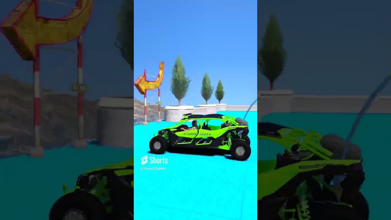 КАК ДАЛЕКО ПО ДЫРЯВЫМ БЛОКАМ ПРОЕДЕТ ЧИТ ТАЧКА? СМОТРИ НЕ УПАДИ В ГТА 5! #shorts смотреть онлайн