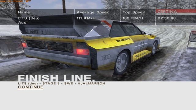 Colin McRae Rally 2005 - Audi Sport Quattro S1 - Sweden 8th 'Hjalmarson' Cloudy Midday смотреть онлайн