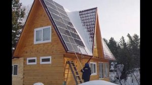 Солнечная электростанция на 2,25 кВт удовлетворяет все потребности даже зимой