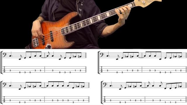 CHAIN OF FOOLS (Aretha Franklin) How to Play Bass Groove Cover with Score & Tab Lesson смотреть онлайн