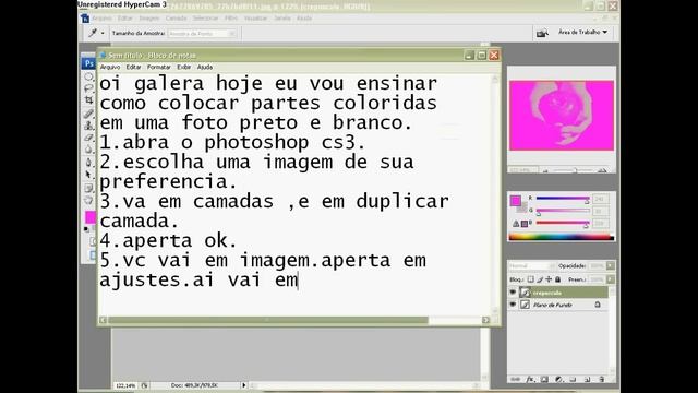 Como deixar uma foto preto e branca com parte colorida(PhotoShop cs3) смотреть онлайн