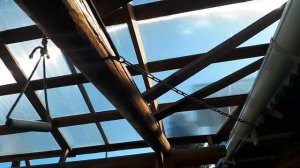 БРЕВЕНЧАТЫЙ НАВЕС К ГАРАЖУ.