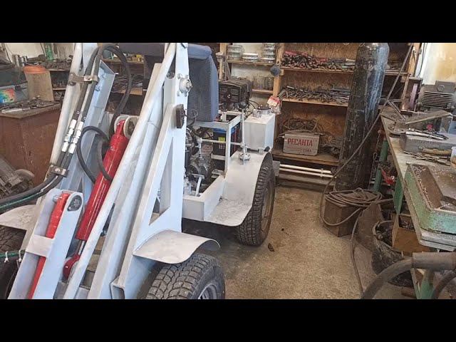 Продолжение СБОРКИ / Обзор МИНИ ПОГРУЗЧИКА перед ТЕСТОВЫМ ЗАПУСКОМ смотреть онлайн