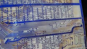 Вытравленная плата компьютера Орион-128