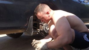#9\ Toyota Camry 55\ 130000км\ Замена задних колодок\ Причина быстрого износа задних колодок