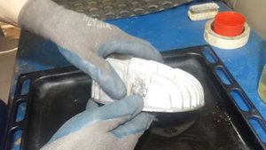 ИЖ-49 головка цилиндра, чистка