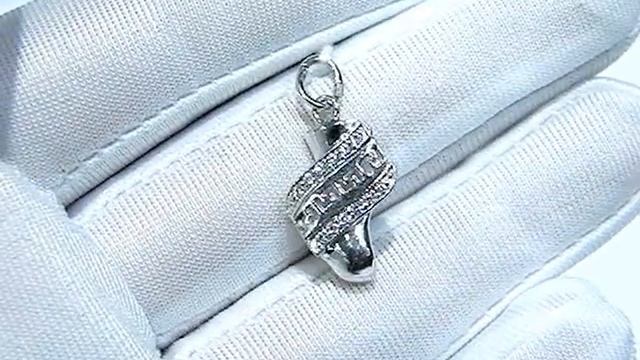 Серебряная подвеска 925 пробы с цитрином, фианитом, 2200000190901 смотреть онлайн