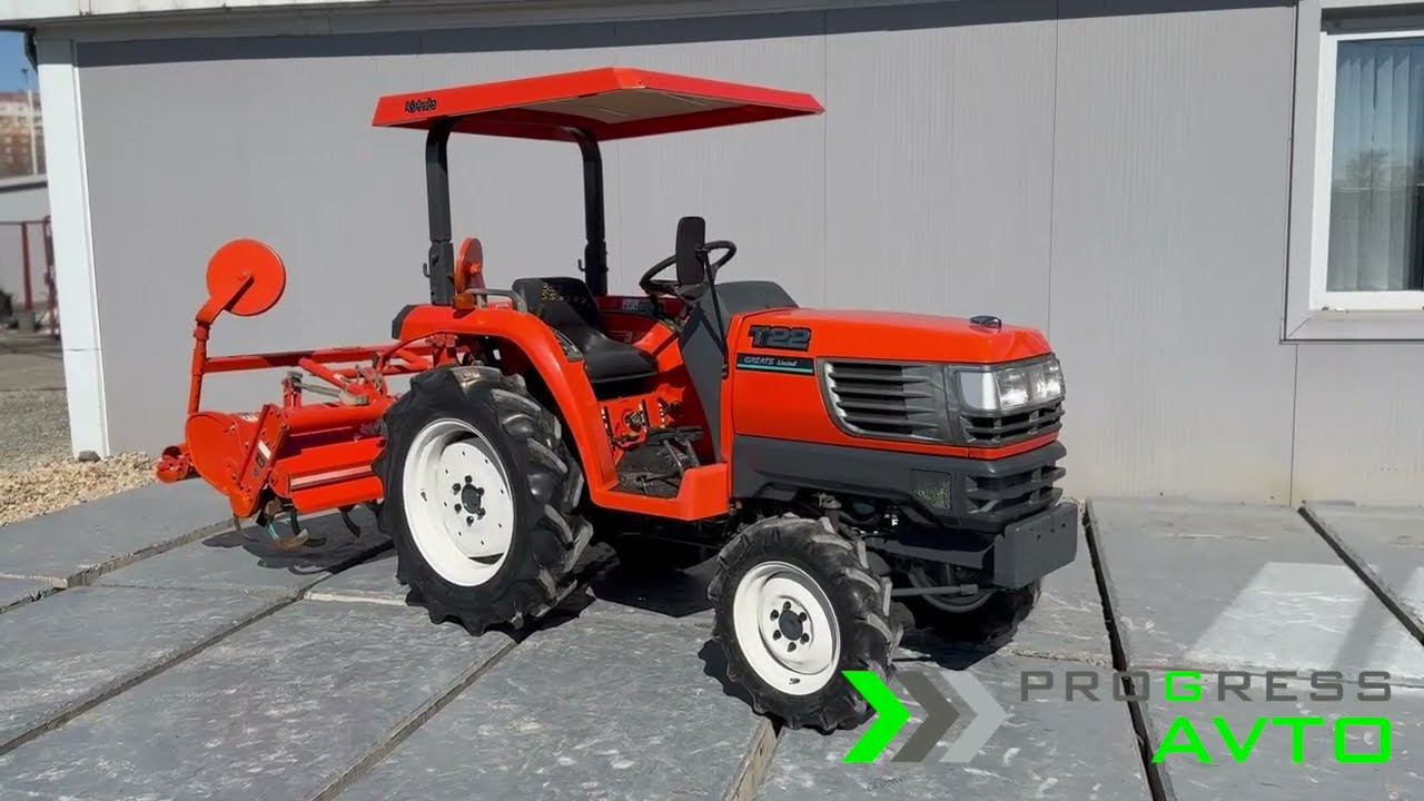 Kubota T-22 Greats Limited трактор японский с ПСМ Почвенная фреза RL-150T (рабочая ширина 150 см)