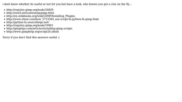 File extension for Gimp's Python-fu scripts and installation of them (2 Solutions!!)