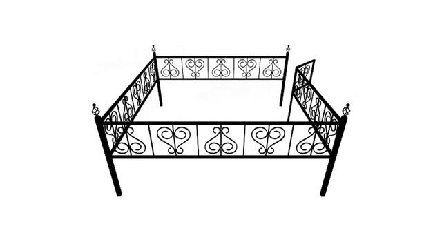 Кованая ограда КВ5 40 смотреть онлайн