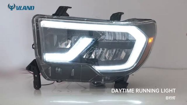 VLAND LED Headlights For Toyota Tundra 2007-2013 Sequoia 2008-2020 With Sequential Indicators смотреть онлайн