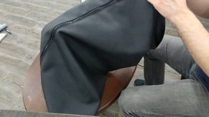 Чехол из кожзама для подушки из поролона своими руками