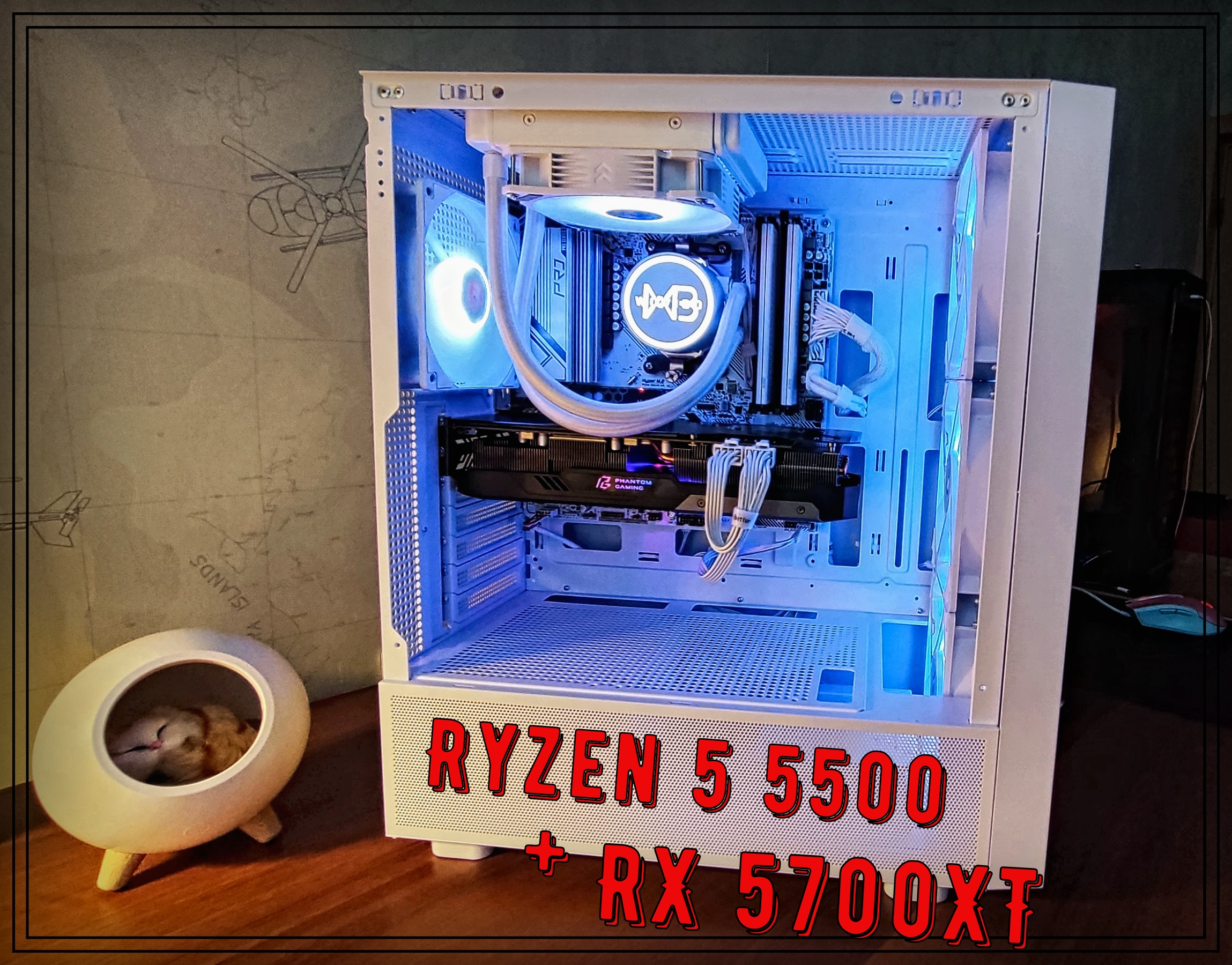 Игровые тесты сборки на RYZEN 5 5500 в связке с видеокартой RX 5700 XT Phantom Gaming